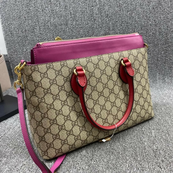 100% Authentic Gucci Leather Satchel Bag - Picture 2 of 14